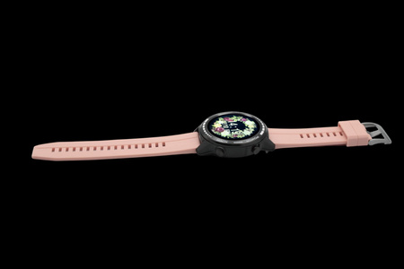 Pasek do zegarka DEVILL Silikonowy Różowy 22 mm