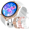 Smartwatch Bianka AMOLED Zestaw 3 Pasków - Biały, Różowy,  Złoty róż