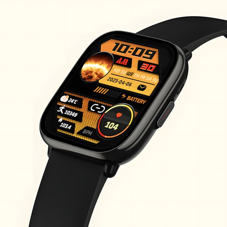 MĘSKI SMARTWATCH Z Wyświetlaczem HD Rozmowy PL Powiadomienia SMS Sport Zegarek