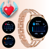 Smartwatch damski zegarek funkcja rozmowy menu PL z cyrkoniami bransoleta