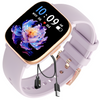 Smartwatch Damski Zegarek Funkcja Rozmowy AMOLED Polskie Menu Prostokątn