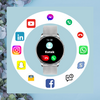 Smartwatch Sara AMOLED Zestaw 3 Pasków - Biały, srebrny, szary