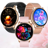 Smartwatch Bianka AMOLED Zestaw 3 Pasków - Czarny, Różowy,  Złoty róż