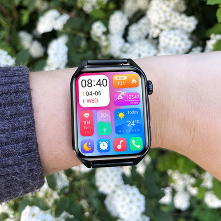 Smartwatch Feliks czarny + bransoleta czarna