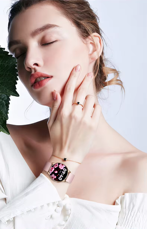 Smartwatch Bianka AMOLED + bransoleta Rose Gold (PRO)