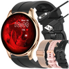 Smartwatch Bianka AMOLED Zestaw 3 Pasków - Czarny, Różowy,  Złoty róż