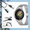 Smartwatch Sara AMOLED Zestaw 3 Pasków - Biały, srebrny, szary