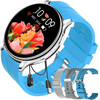 Smartwatch Sara AMOLED Zestaw 3 Pasków - Niebieski, Srebrny, Szary