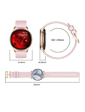 Smartwatch Bianka AMOLED + bransoleta Rose Gold (PRO)