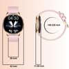 Smartwatch damski zegarek funkcja rozmowy menu PL z cyrkoniami bransoleta