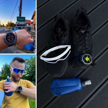 Smartwatch męski wodoodporny z rozmowami, PL menu, trybami sportowymi i GPS