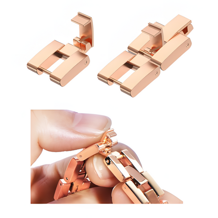 BRANSOLETA DO ZEGARKA SMARTWATCH PASEK 20MM REGULOWANA ZŁOT GOLD ROSE MOTYL