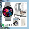 Smartwatch Sara AMOLED Zestaw 3 Pasków - Biały, srebrny, szary