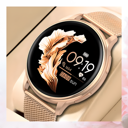 Smartwatch Bianka AMOLED Zestaw 3 Pasków - Czarny, Różowy,  Złoty róż