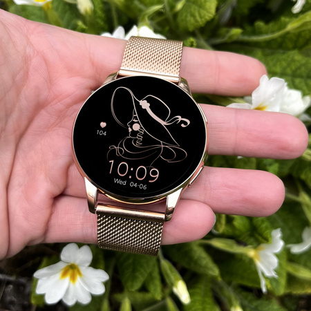 Smartwatch Bianka AMOLED + bransoleta Rose Gold (PRO)