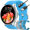 Smartwatch Sara AMOLED Zestaw 3 Pasków - Niebieski, Srebrny, Szary