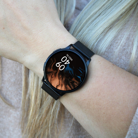 Smartwatch Alex + bransoleta czarna