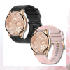 Smartwatch Bianka AMOLED Zestaw 3 Pasków - Czarny, Różowy,  Złoty róż