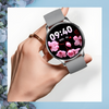 Smartwatch Sara AMOLED Zestaw 3 Pasków - Biały, srebrny, szary