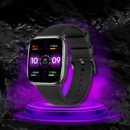 Smartwatch Zegarek Czarny Rozmowy Menu PL AMOLED Smart Sport Męski