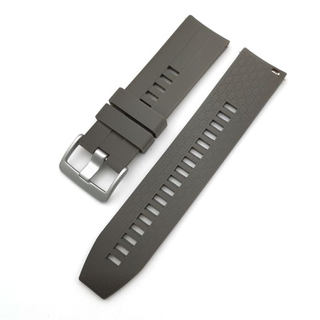 Pasek do zegarka DEVILL Silikonowy Szary 22 mm