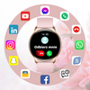 Smartwatch Bianka AMOLED Zestaw 3 Pasków - Czarny, Różowy,  Złoty róż