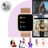 Smartwatch Damski Ewa Złoty Zestaw 3 pasków - biały, różowy, różowe złoto