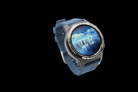 Pasek do zegarka DEVILL Silikonowy Granatowy 22 mm
