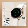 Smartwatch Bianka AMOLED Zestaw 3 Pasków - Biały, Różowy,  Złoty róż