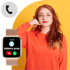 Smartwatch Damski Ewa Złoty Zestaw 3 pasków - biały, różowy, różowe złoto