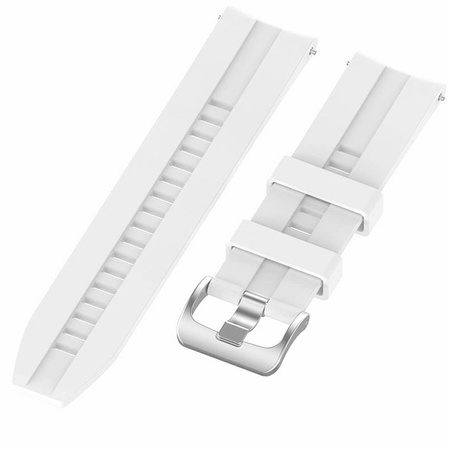 Pasek do zegarka DEVILL Silikonowy Biały 22 mm