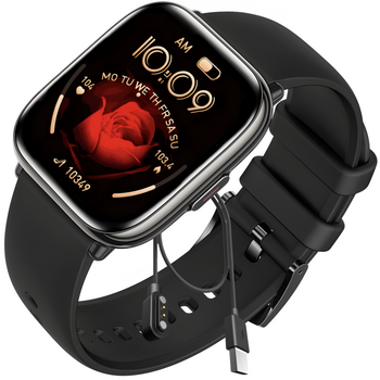 MĘSKI SMARTWATCH Z Wyświetlaczem HD Rozmowy PL Powiadomienia SMS Sport Zegarek