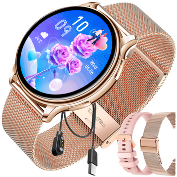 Smartwatch Bianka AMOLED + bransoleta Rose Gold (PRO)