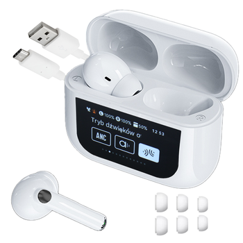 Słuchawki bezprzewodowe dokanałowe DEVILL Hell Sound PRO White